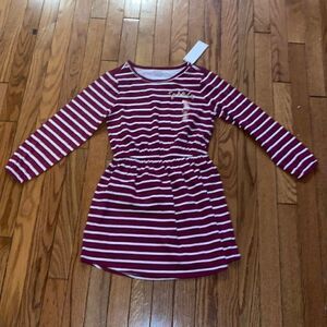 NWT striped dress size 7-8